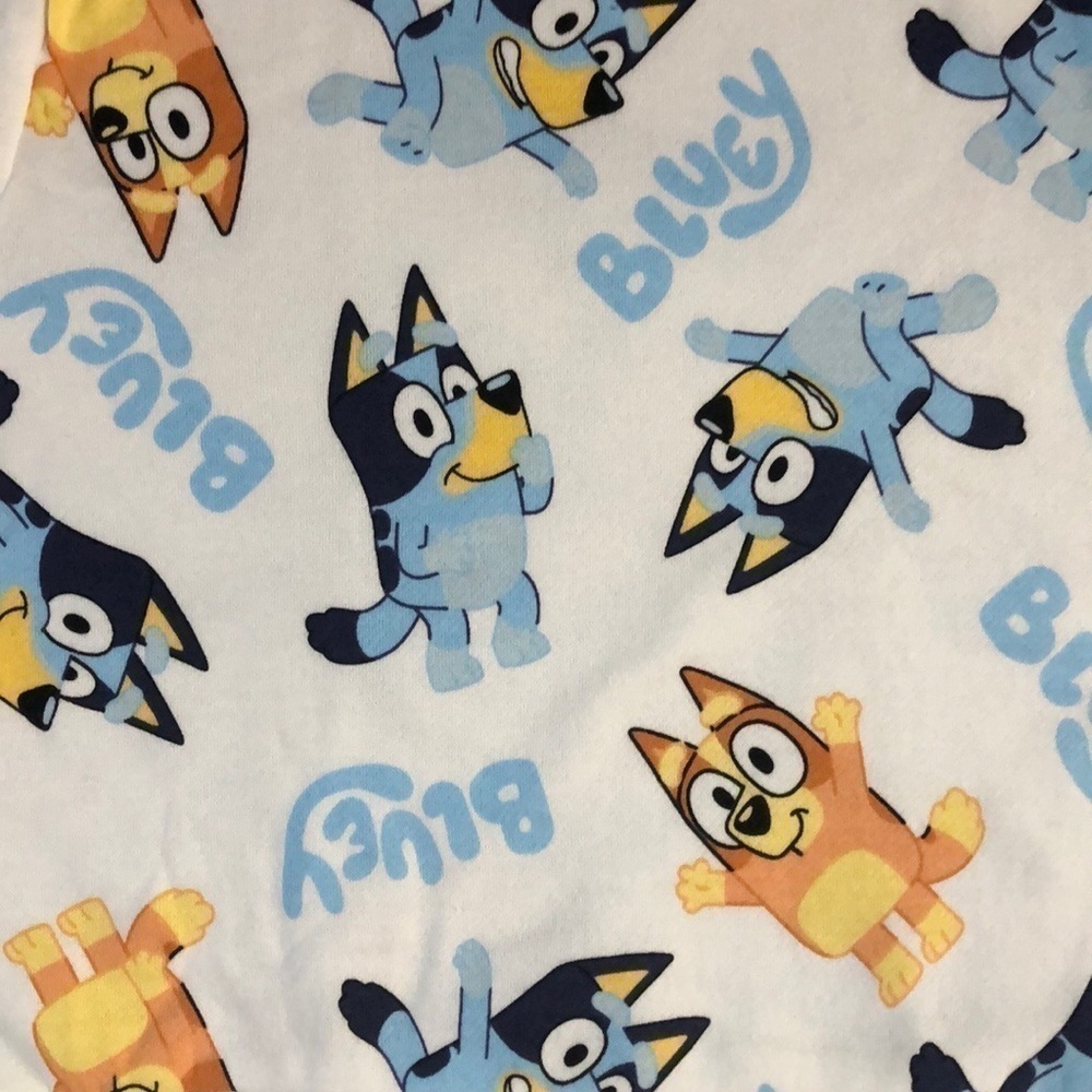 Moose Bluey Bingo Long Toddler Boys Sleeve Pullover Sweatshirt White 2T - Picture 8 of 13